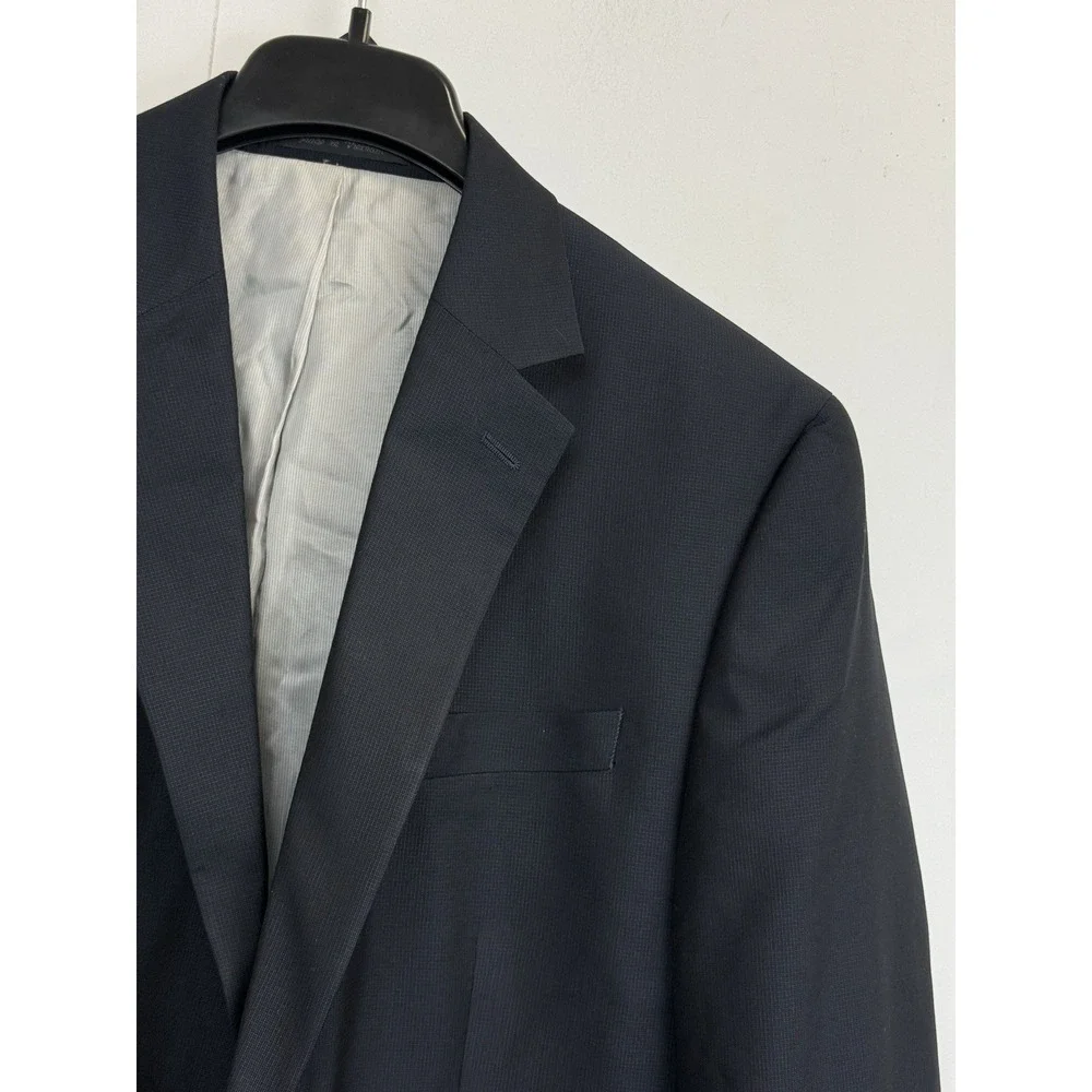 Michael Kors Mens 42L Navy Blue 2-Button‎ Blazer Sport Coat Preppy